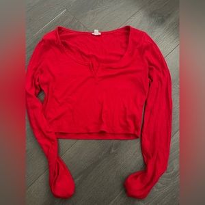 Garage cropped long sleeve